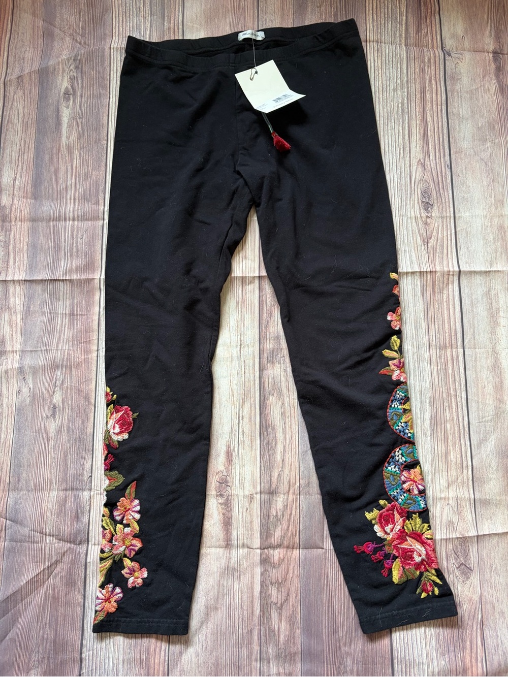 Johnny Was NWT Eden in Bloom Leggings Snake and Roses